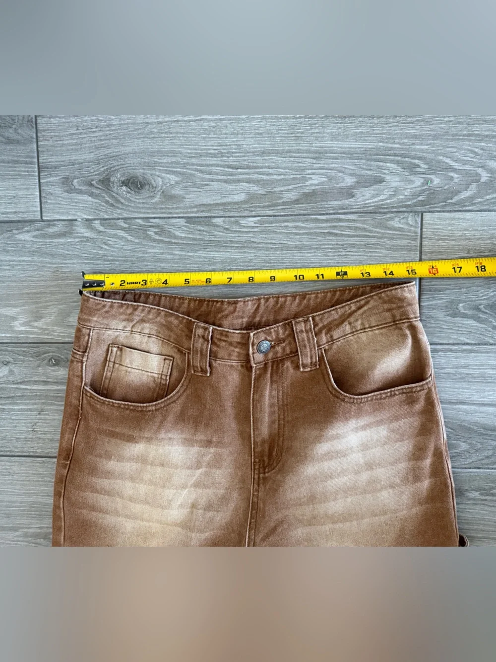 Manfinity|Brown Carpenter Cargo Pants-Wide leg jeans in size small•closet staple